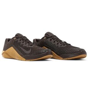 Nike Metcon 6 Premium Men's Shoes - Dark Brown and Tan